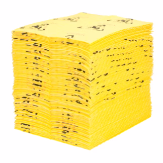 Caution Pads - High Visibility Absorbents, Universal, 15" x 18", 24.4 gal. Absorbancy