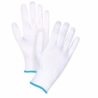 Seamless String Knit Gloves, Polyester, 10 Gauge, X-Large