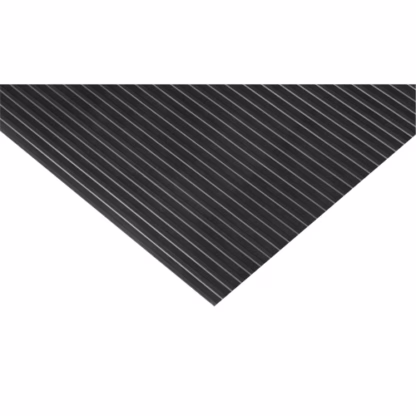 Wide Channel Matting, Runner, 3' x 50' x 1/8", Black