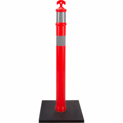 High-Visibility Delineator Post, 42" H, Orange