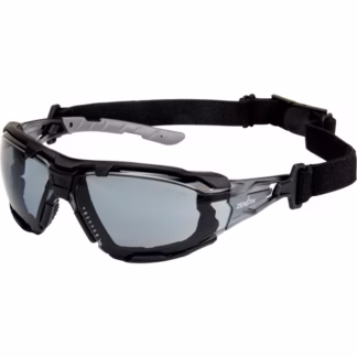 Z2900 Series Safety Glasses with Foam Gasket, Grey/Smoke Lens, Anti-Scratch, ANSI Z87+/CSA Z94.3