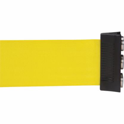 Magnetic Tape Cassette for Build-Your-Own Crowd Control Barrier, 12', Yellow Tape