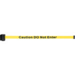 Magnetic Tape Cassette for Build-Your-Own Crowd Control Barrier, Caution Do Not Enter, 7', Yellow Tape