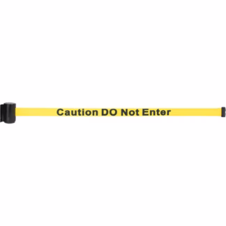 Magnetic Tape Cassette for Build-Your-Own Crowd Control Barrier, Caution Do Not Enter, 7', Yellow Tape