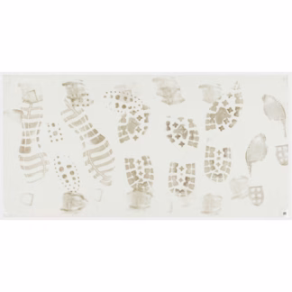 Clean Room Mat & Frame Kit, 1.57 mils Thick, 18" W, 3' L x White