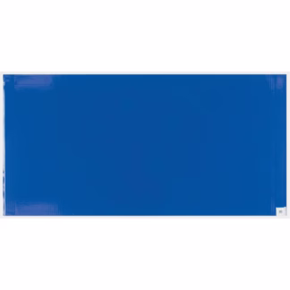 Clean Room Mat & Frame Kit, 1.57 mils Thick, 18" W, 3-3/4' L x Blue