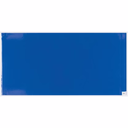 Clean Room Mat & Frame Kit, 1.57 mils Thick, 18" W, 3' L x Blue