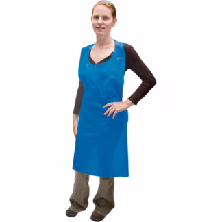 Polyethylene Apron, Polyethylene, Blue, 35 W x 46 L