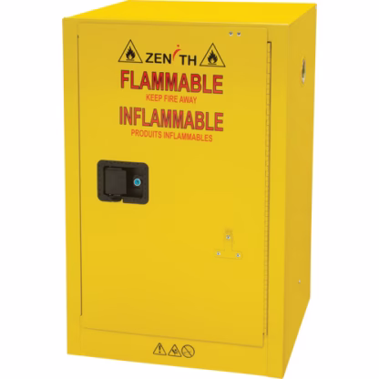 Flammable Storage Cabinet, 12 gal., 1 Door, 23" W x 35" H x 18" D