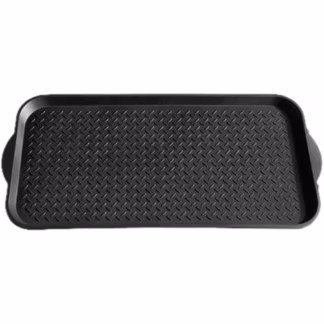 Boot Tray, Plastic, Black, 19" L x 39" W