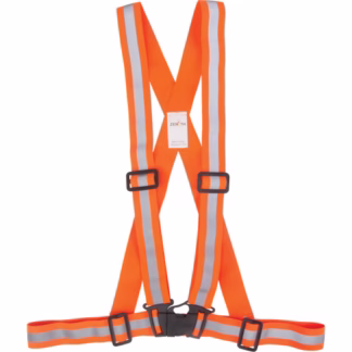 Traffic Harness, High Visibility Orange, Silver Reflective Colour, 3X-Large