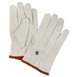 Standard-Duty Ropers Gloves, Small, Grain Cowhide Palm