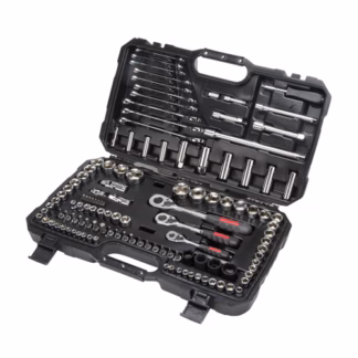 11/4", 3/8" & 1/2" Drive SAE/Metric Socket & Wrench Set, 120 Pcs, Deep
