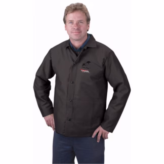 Flame Retardant Jacket, Cotton, 5X-Large, Black