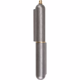 Weld-On Hinge, 0.787" Dia. x 5.906" L, Mild Steel w/Fixed Steel Pin