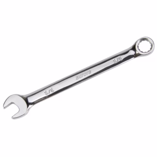 Combination Wrench, 12 Point, 3/8", Chrome Finish