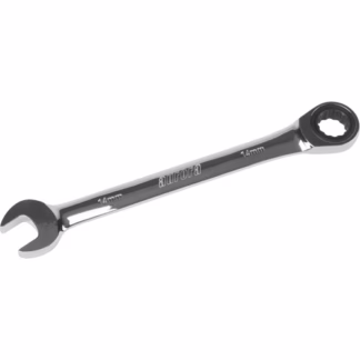 Metric Ratcheting Combination Wrench, 12 Point, 14 mm, Chrome Finish