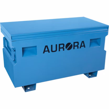 Jobsite Tool Box, 48" x 24" x 27-3/5", Steel, Blue