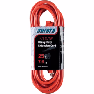 Vinyl Extension Cord, Outdoor, SJTW, 14/3 AWG, 15 A, 25'