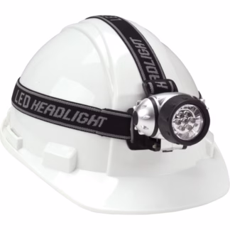 Headlamp, LED, 28 Lumens, 20 Hrs. Run Time, AAA Batteries