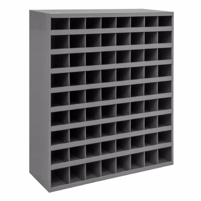 Steel Storage Bin Cabinet, 33-3/4" W x 12" D x 42" H, Grey - Image 5
