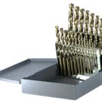Drillco USA Heavy-Duty Jobber Length Drill Bit Set, 21 Pieces, Cobalt