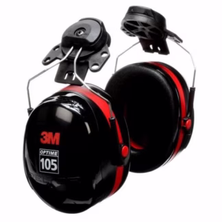 Peltor™ Optime™ 105 Series Earmuffs, Cap Mount, 27 NRR dB