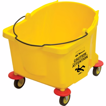 Mop Bucket, 9.5 US Gal. (38 qt.) Capacity, Yellow
