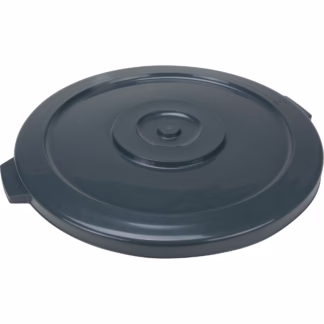 Waste Container Lid, Flat Lid, Plastic/Polyethylene, Fits Container Size: 24" Dia.
