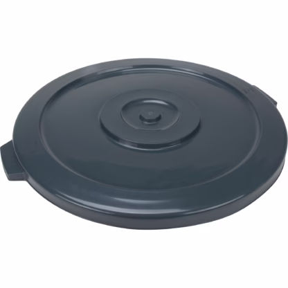 Waste Container Lid, Flat Lid, Plastic/Polyethylene, Fits Container Size: 24" Dia.