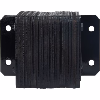 Laminated Dock Bumpers, Horizontal, Rubber, 12" W x 4" D x 10" H