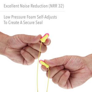 Howard Leight Laser Lite Multi-Colour Foam Earplugs, Pair - Polybag, Corded 100 pairs - Image 3