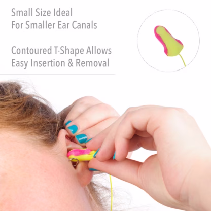 Howard Leight Laser Lite Multi-Colour Foam Earplugs, Pair - Polybag, Corded 100 pairs - Image 4