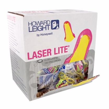 Howard Leight Laser Lite Multi-Colour Foam Earplugs, Pair - Polybag, Corded 100 pairs - Image 6