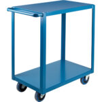 Heavy-Duty Shelf Carts, 2 Tiers, 18" W x 36" H x 33" D, 1200 lbs. Capacity