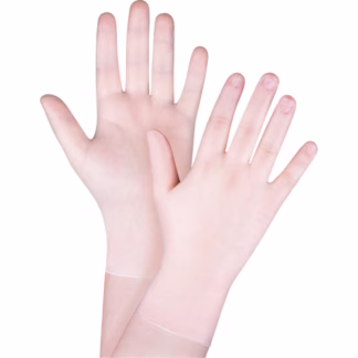 Disposable Gloves, Vinyl, 4.5-mil, Powder-Free, Clear, Class 2