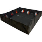 IBX Wall Pop-Up Berm, 4488 US gal. Spill Capacity, 50' L x 12' W x 12" H