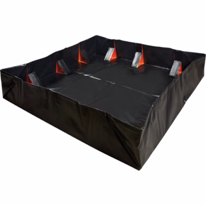 IBX Wall Pop-Up Berm, 268 US gal. Spill Capacity, 6' L x 6' W x 12" H
