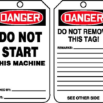 Safety Tags, Cardstock, 3-1/8" W x 5-7/8" H, English
