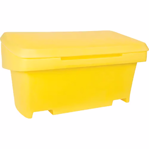 SALT/SAND CONTAINER, YELLOW 48"LX25"DX24"H 10 CU. FT