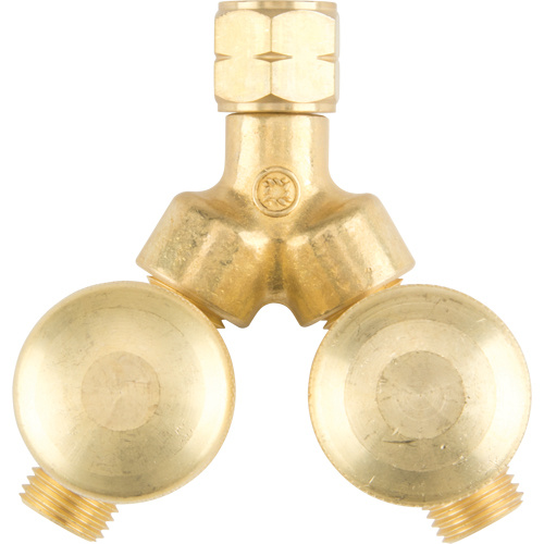 Western Enterprises 112 Valved Y Connections, Brass Valved Y Connections, Brass, Brass - Each
