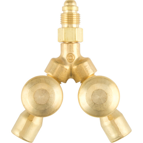 Western Enterprises 411 Valved Y Connections, Brass Valved Y Connections, Brass, Brass - Each