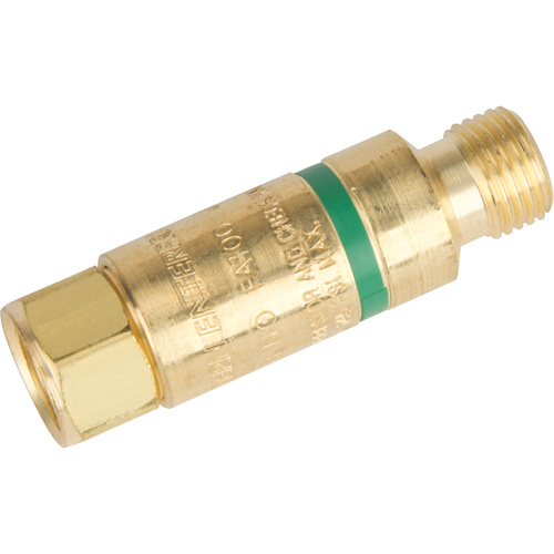 Western Enterprises FA-100P Flashback Arrestors - Oxy/Fuel Gas Flashback Arrestors - Oxy/Fuel Gas, Fuel Gas (red)/Oxygen (green), Torch Style - Each