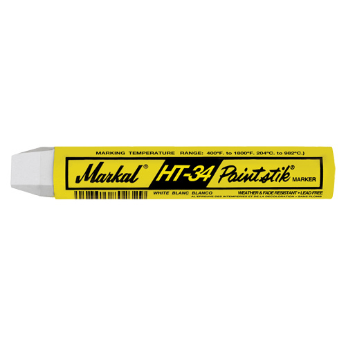 Markal 084710 HT-34 Paintstik® Paint Marker HT-34 Paintstik<sup>®</sup> Paint Marker, Solid Stick, White - Each