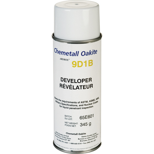 Ardrox 9D1B Ardrox® - 9D1B Non-Aqueous Developers 9D1B Non-Aqueous Developers, Aerosol Can - Can