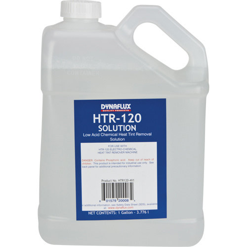 Dynaflux Quality Products HTR120-4X1 HTR-121 Mild Solution for Heat Tint Removal System Machine, Jug-(Bottle)