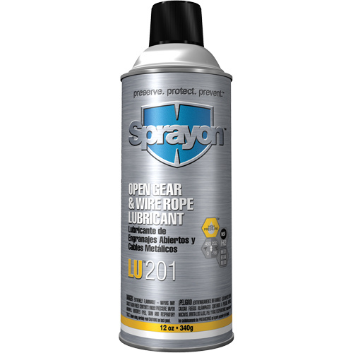 Sprayon SC0201000 LU201 Open Gear & Wire Rope Lubricant LU201 Open Gear & Wire Rope Lubricant, Aerosol Can - Can