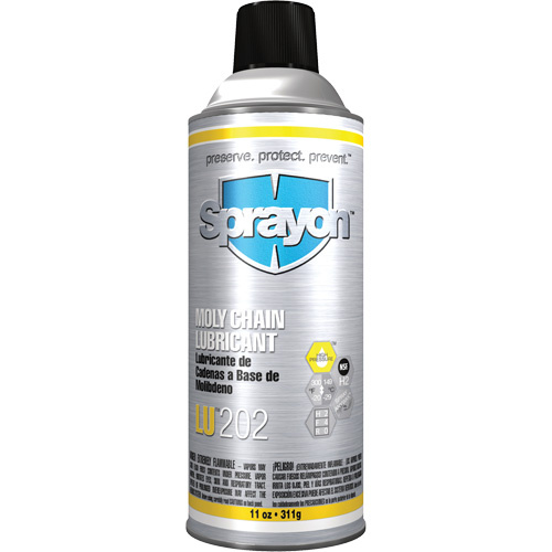 Sprayon SC0202000 LU202 Moly Chain Lubricant LU202 Moly Chain Lubricant, Aerosol Can - Can