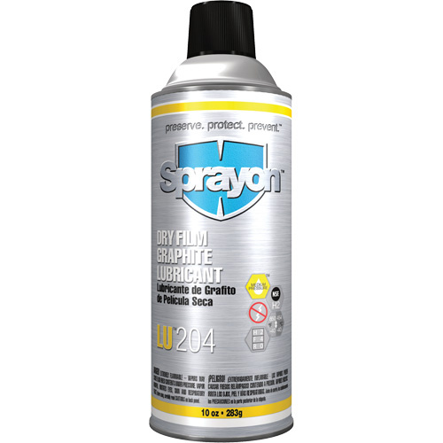 Sprayon SC0204000 LU204 Dry Film Graphite Lubricant LU204 Dry Film Graphite Lubricant, Aerosol Can - Can