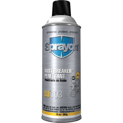 Sprayon SC0103000 LU103 Rust Breaker® Heavy Duty Rust Penetrant LU103 Rust Breaker Penetrant, Aerosol Can, 16 oz. - Can